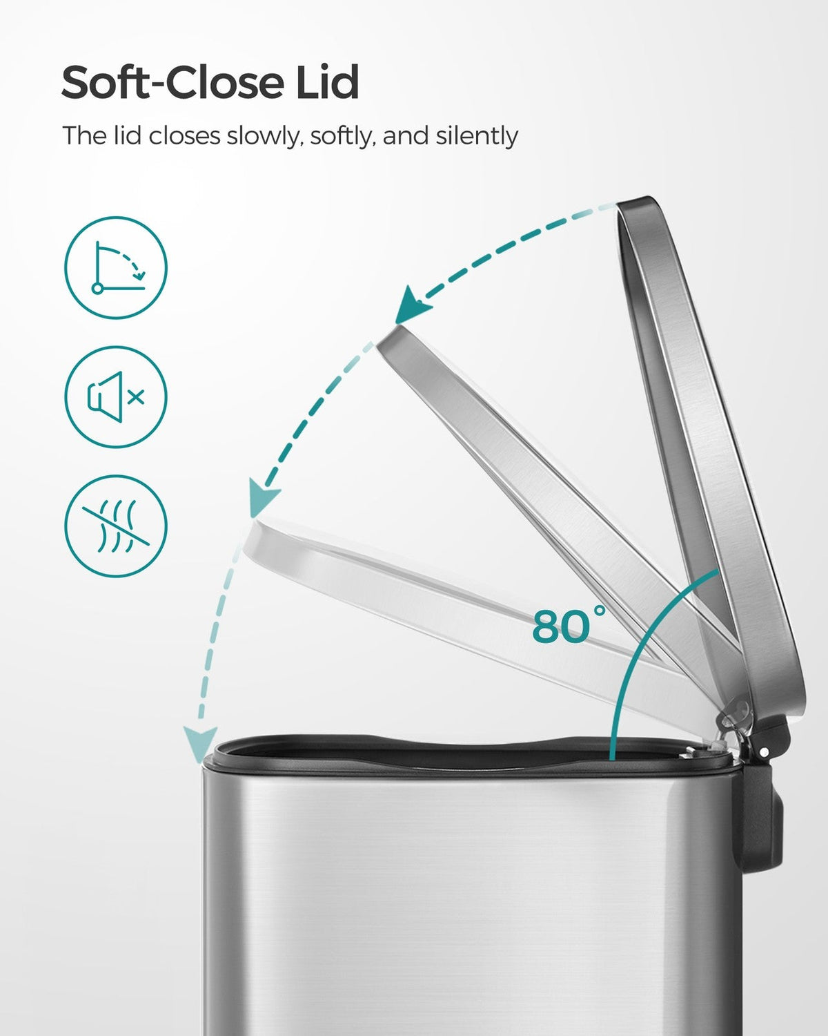 Kitchen Bin - Steel Bin and Plastic Inner Bucket
