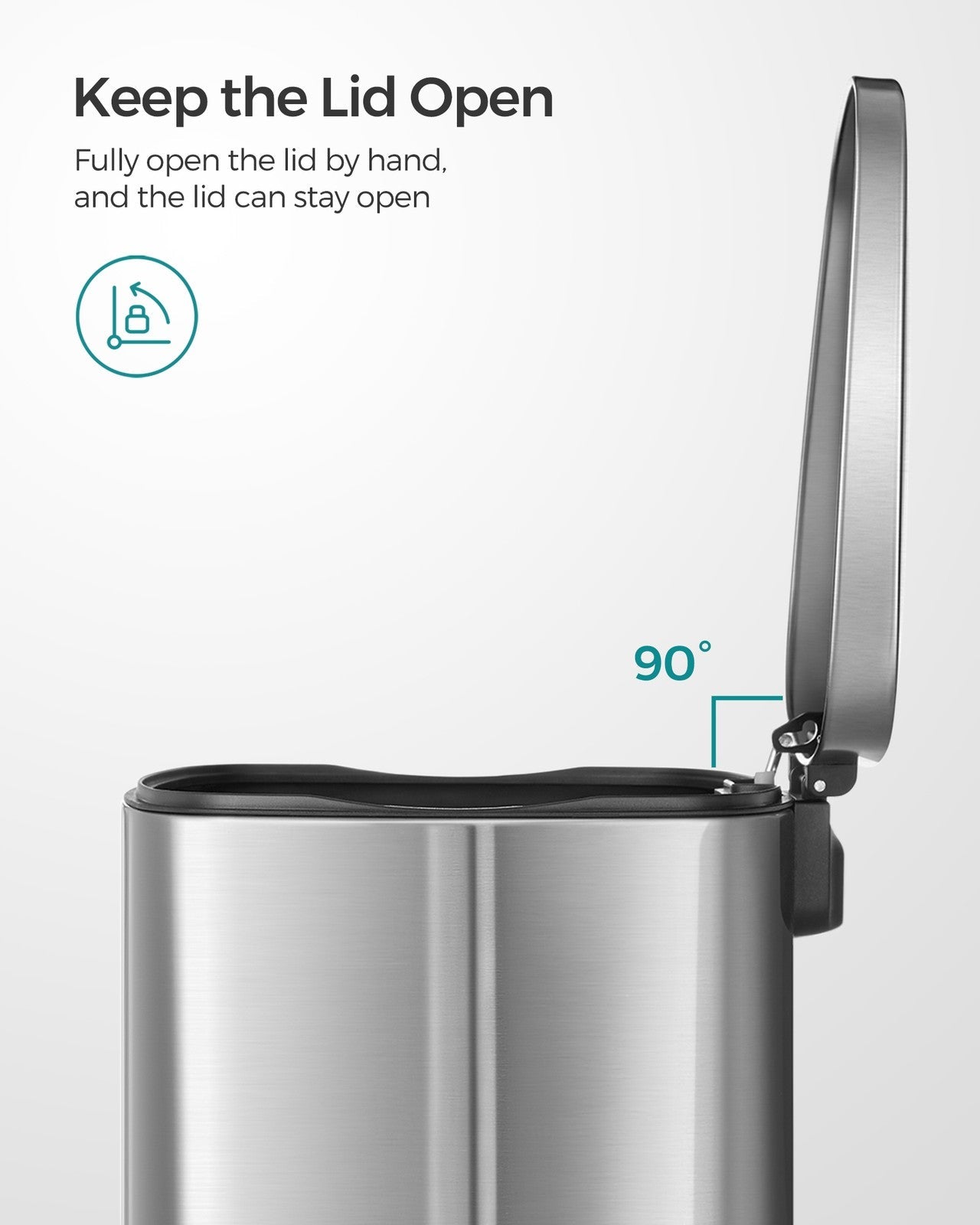 Kitchen Bin - Steel Bin and Plastic Inner Bucket