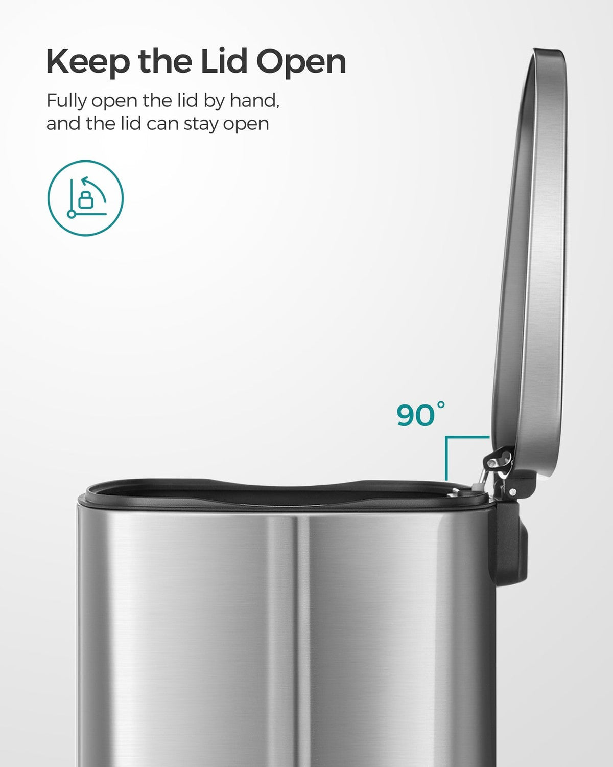 Kitchen Bin - Steel Bin and Plastic Inner Bucket
