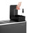 Triple Trash Can - Steel and PP Plastic Inner Bucket - Black