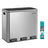 3 Compartments Dustbin - Stainless Steel and Plastic Inner Bucket - Silver