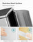 Double Rubbish Bin - Steel Bin and PP Plastic Inner Bucket - Smoky