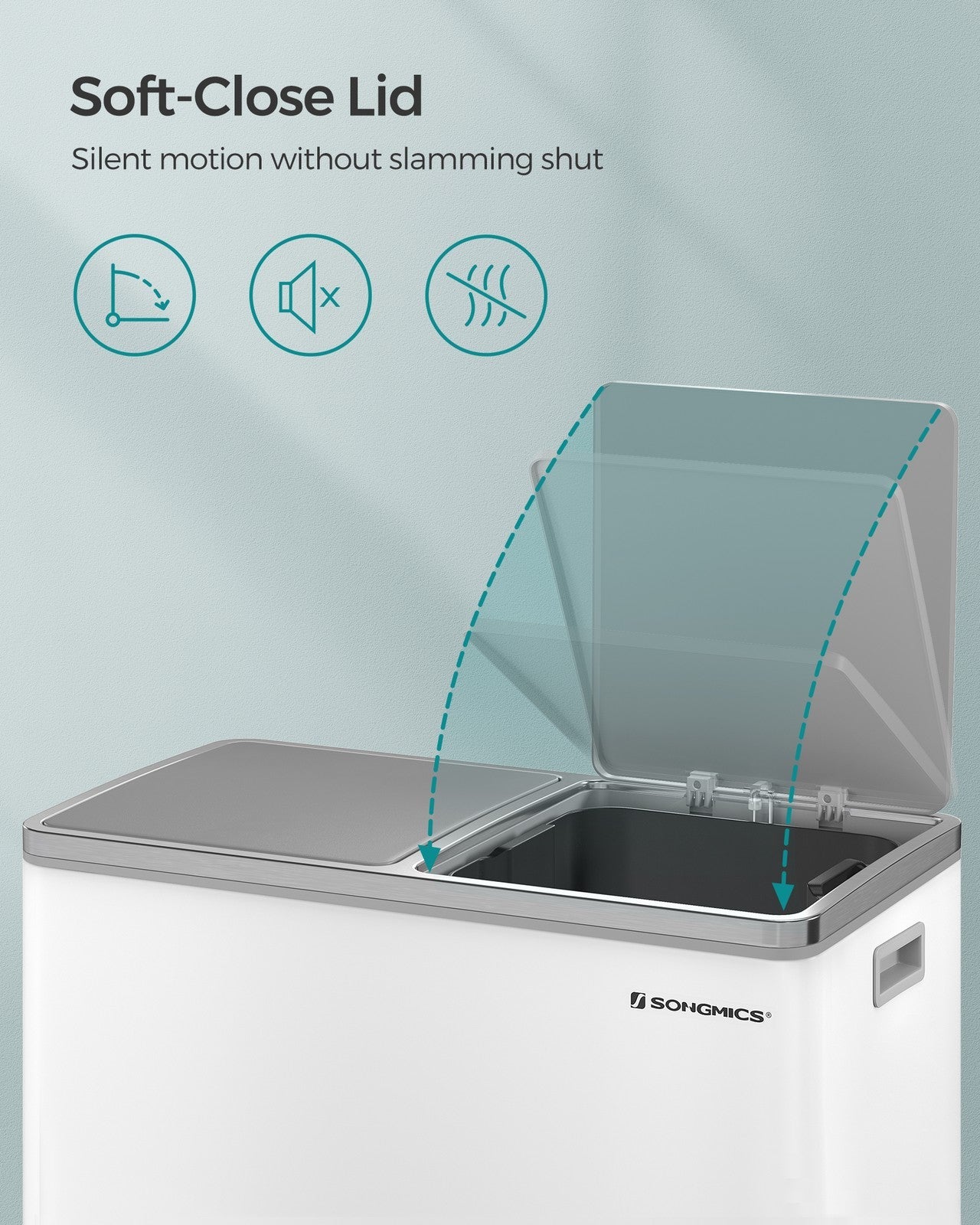 Dual Step Trash Can