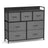 Chest of Drawers, 7 Drawers, Grey - Wood Top and Steel - Slate Grey