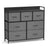 Chest of Drawers, 7 Drawers, Grey - Wood Top and Steel - Slate Grey