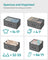 Chest of Drawers, 7 Drawers, Grey - Wood Top and Steel - Slate Grey