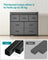 Chest of Drawers, 7 Drawers, Grey - Wood Top and Steel - Slate Grey