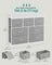 Chest of 7 Drawers - Wood Top and Steel - Dove Grey and Cloud White