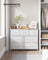 Chest of Drawers, 7 Drawers - Wood and Steel - White and Beige