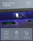 Gaming Desk - Wood and Steel - with LED Lights - Ebony Black