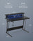 Gaming Desk - Wood and Steel - with LED Lights - Ebony Black