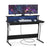 Gaming Desk - Wood and Steel - Ebony Black - with LED Lights