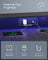 Gaming Desk - Wood and Steel - Ebony Black - with LED Lights