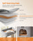 Heavy-Duty Cat Tower - Wood and Plush - Dove Grey
