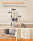 Heavy-Duty Cat Tower - Wood and Plush - Dove Grey