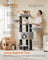 Heavy-Duty Cat Tower - Wood and Plush - Dove Grey