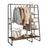 Clothes Rail - Wood Wood and steel - Vintage Brown-black
