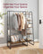 Clothes Rail - Wood Wood and steel - Vintage Brown-black
