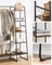Clothes Rail - Wood Wood and steel - Vintage Brown-black