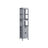 Bathroom Tall Cabinet - Wood - White - Freestanding Storage with 2 Drawers and 3 Open Shelves