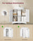 Under Sink Bathroom Cabinet - MDF - Cloud White - with 2 Doors