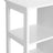 Bathroom Storage Cabinet - Wood - Matte White - Scandinavian Design with Louvred Door and Adjustable Shelf