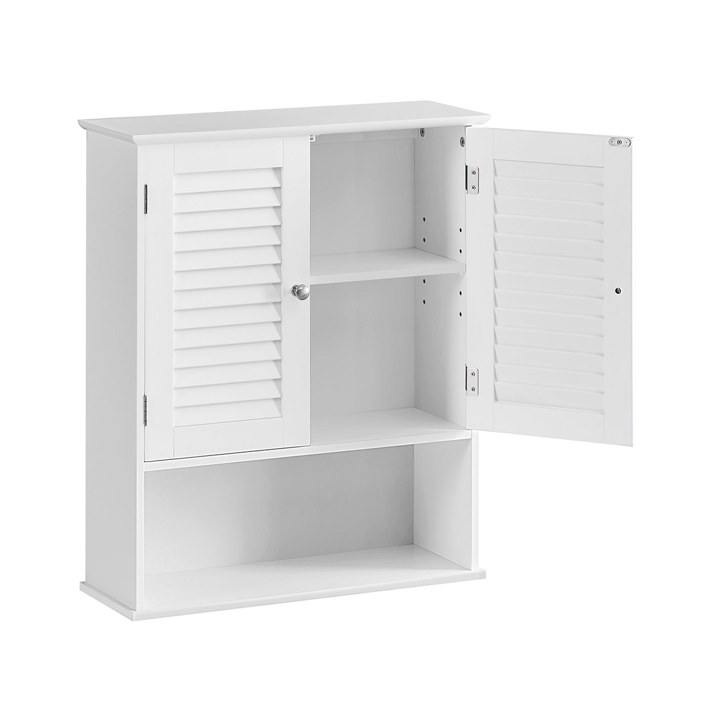 Hanging Bathroom Storage Cabinet - White - Wooden