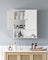 Hanging Bathroom Storage Cabinet - White - Wooden