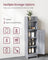 Freestanding Slim Bathroom Cabinet - Wood - White - Adjustable Shelves