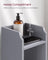 Freestanding Slim Bathroom Cabinet - Wood - White - Adjustable Shelves