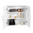 Wall-Mounted Bathroom Cabinet - MDF - Cloud White - Adjustable Shelves