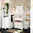 Wall-Mounted Bathroom Cabinet - MDF - Cloud White - Adjustable Shelves