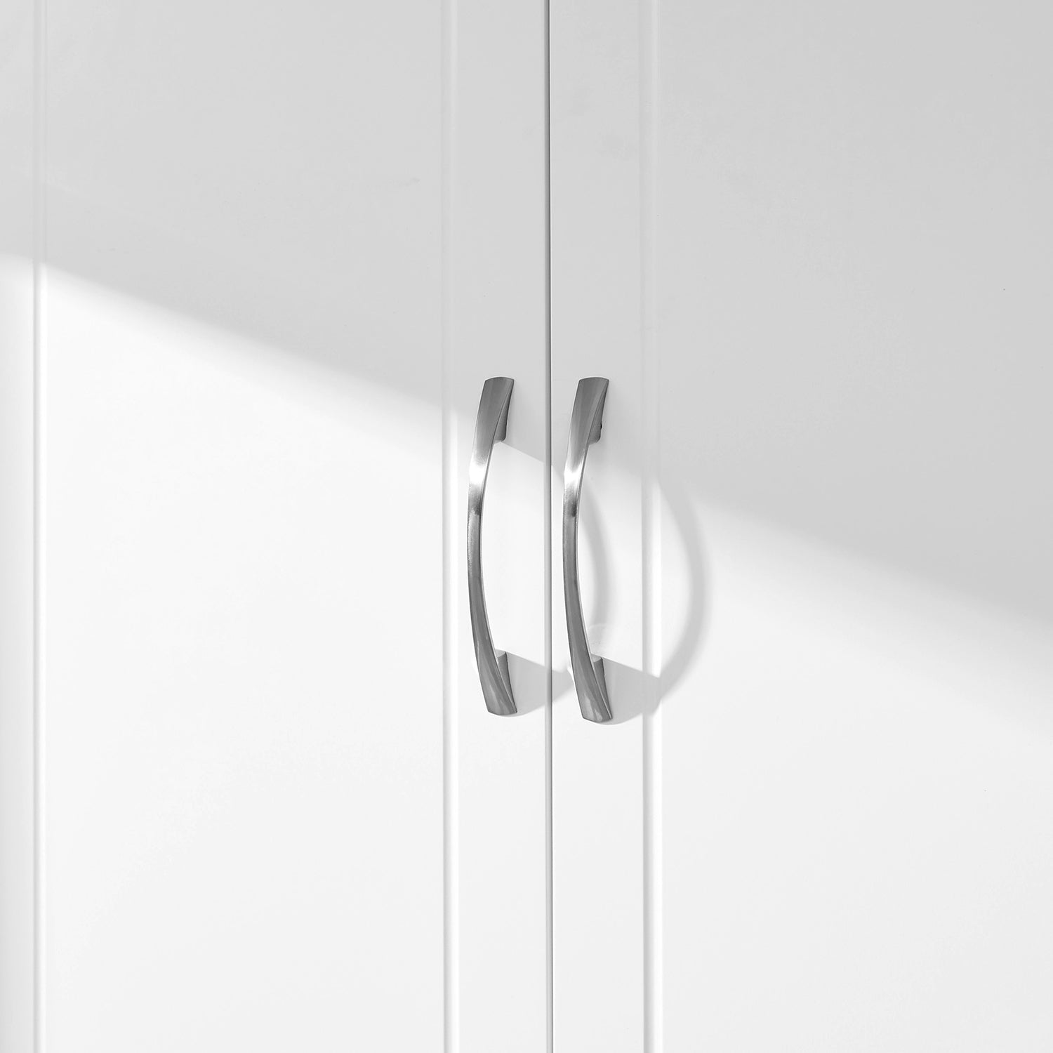 Wall-Mounted Bathroom Cabinet - MDF - Cloud White - Adjustable Shelves