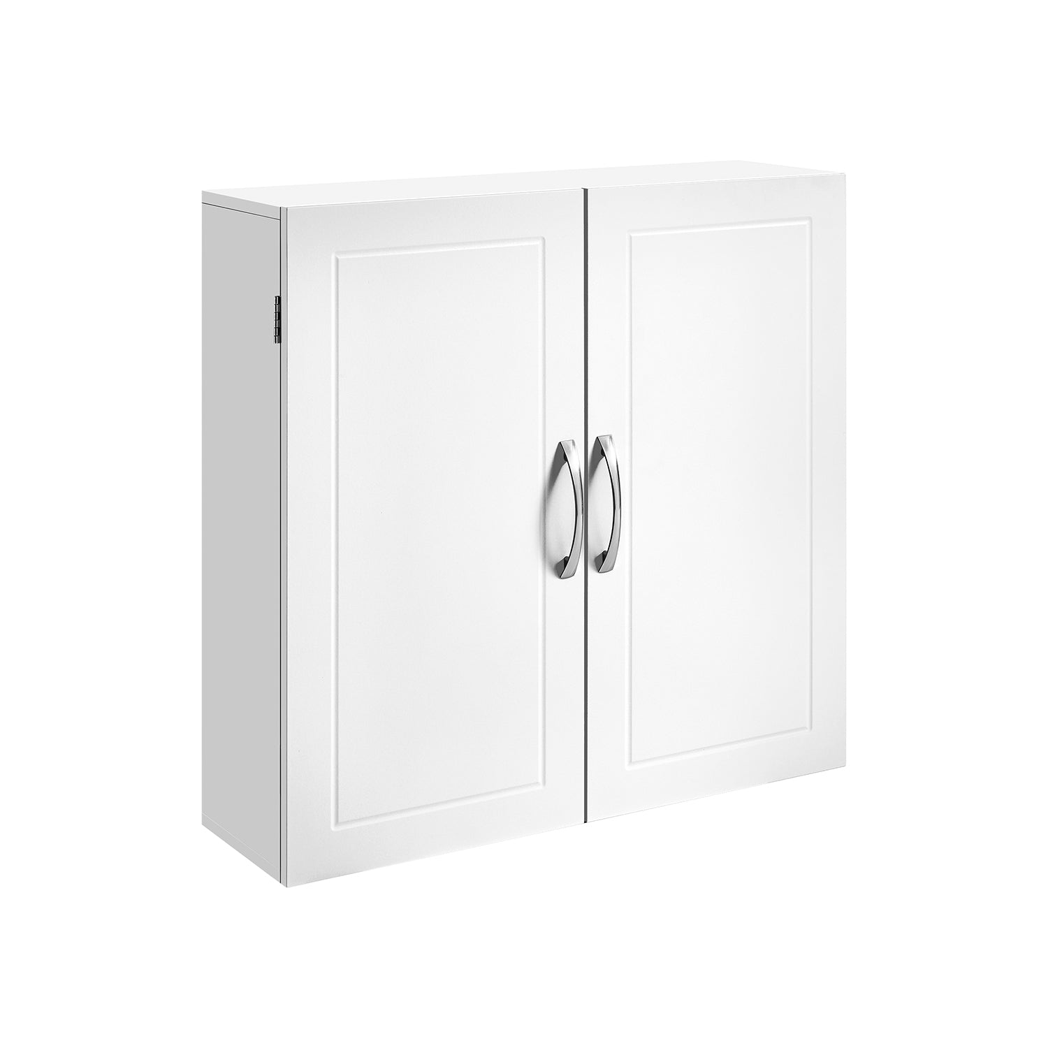 Wall-Mounted Bathroom Storage Cabinet - Wood - Cloud White - Adjustable Shelves