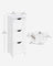 Floor Cabinet - Wood - Grey - 4 Drawers