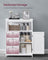 Bathroom Storage Cabinet - Wood - White - Freestanding with 3 Drawers and Adjustable Shelf
