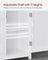 Bathroom Storage Cabinet - Wood - White - Freestanding with 3 Drawers and Adjustable Shelf