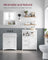 Bathroom Storage Cabinet - Wood - White - Freestanding with 3 Drawers and Adjustable Shelf