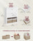 Freestanding Bathroom Cabinet - Wood - White - 2 Drawers with Adjustable Dividers and Baskets