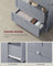 Bathroom Storage Cabinet - Wood - Dove Grey - Freestanding with Adjustable Shelf and 2 Drawers