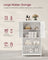 Freestanding Storage Cupboard - Wood - White - 2 Drawers