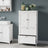 Freestanding Bathroom Storage Cabinet - Wood - White - 2 Drawers