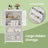 Freestanding Bathroom Storage Cabinet - Wood - White - 2 Drawers