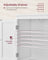 Freestanding Cabinet - Wood - White - 4 Doors with Adjustable Shelves
