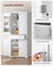 Tall Kitchen Pantry Cupboard - 76L - MDF - Adjustable Storage Shelves
