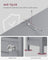 Tall Bathroom Cabinet - Wood - Dove Grey - Slim Design with Adjustable Shelves and Lights