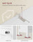 Slim Bathroom Cabinet - Wood - Cloud White - Freestanding with Adjustable Shelves and Open Compartments