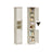 Bathroom Storage Cabinet - Wood - Rustic White - Slim Tall Design with Adjustable Shelves