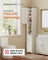 Bathroom Storage Cabinet - Wood - Rustic White - Slim Tall Design with Adjustable Shelves