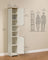 Slim Tall Bathroom Floor Storage Cabinet - 30L - Particleboard - Toolless Assembly
